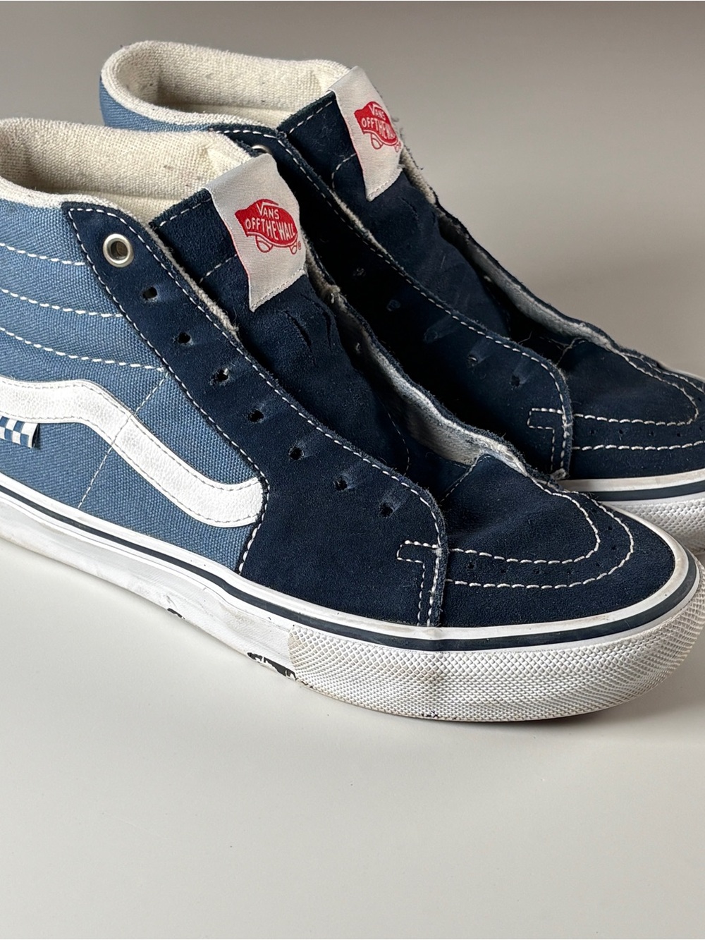 Vans Skate Sk8-Hi Navy Blue High Top Sneakers Men's 6 / Women's 7.5